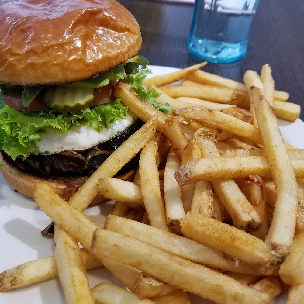 Grilled Portobello Veggie Burger